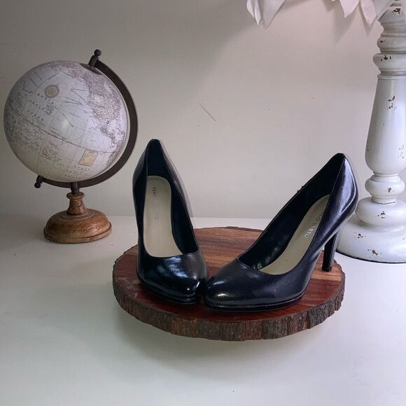 FRANCO SARTO 8.5 Black Preppy Platform Heels - Picture 9 of 10